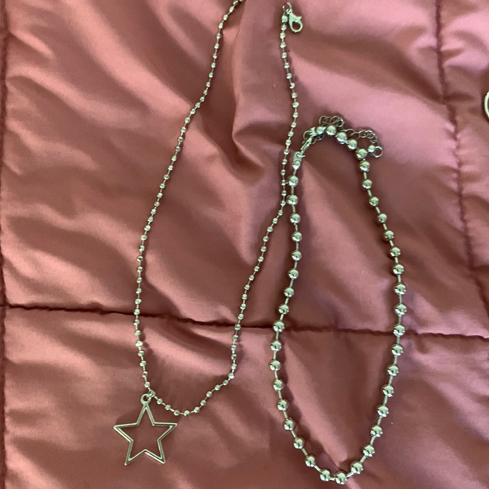 y2k star necklace
